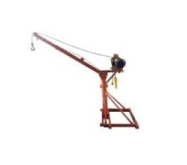 Краны строительные с поворотной стрелой и лебедкой