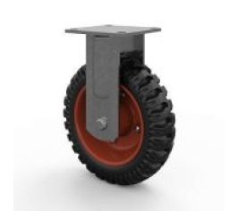 Колеса цельнолитые с рефленой резиной