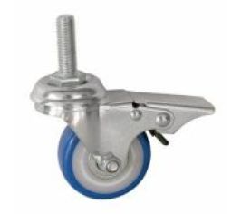 Колеса аппаратные поворотные с болтом и тормозом