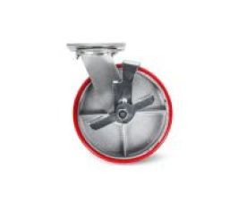 Колеса большегрузные поворотные с боковым тормозом (полиуретан)