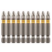 Бита PZ2х50, сталь S2, шестигранный профиль, 10 шт. Е 6,3 Denzel