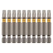 Бита TX 30х50, сталь S2, шестигранный профиль, 10 шт. Е 6,3 Denzel
