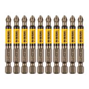 Бита PH2х60, сталь S2, цилиндр., 10 шт. Е 6,3 Denzel