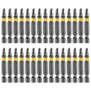 Бита PH2х50, сталь легированная S2, 30 шт., шестигранный профиль, пластиковая коробка, Е 6,3 Denzel