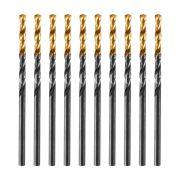 Сверло по металлу, 2,5 мм, HSS-Tin, Golden Tip, 10 шт. Denzel