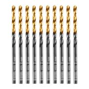 Сверло по металлу, 3 мм, HSS-Tin, Golden Tip, 10 шт. Denzel