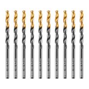 Сверло по металлу, 4,2 мм, HSS-Tin, Golden Tip, 10 шт. Denzel