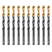 Сверло по металлу, 7 мм, HSS-Tin, Golden Tip, 10 шт. Denzel