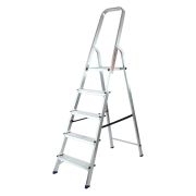 Стремянка усиленная, 5 ступеней, алюминиевая, MTX