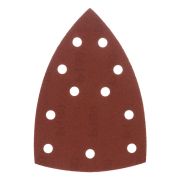 Треугольник абразивный на ворc. подложке под «липучку», перф., P 180, 150х150х100 мм, 5 шт. Denzel