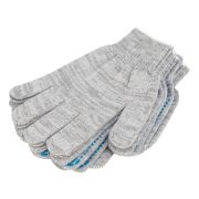 Перчатки трикотажные, с ПВХ точкой, 5 пар в упаковке, 10 класс