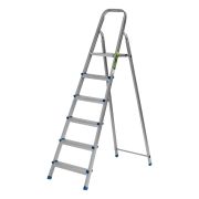 Стремянка, 6 ступеней, стальная, оцинкованная Сибртех