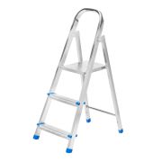 Стремянка, 3 ступени, стальная, оцинкованная Сибртех