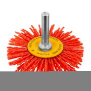 Щетка для дрели, 65 мм, Плоская, со шпилькой, нейлоновая щетина Denzel