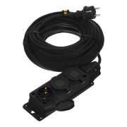 Удлинитель-шнур силовой Top Series, КГТТ, 20м, 3 розетки, 3 x 1,5 мм Denzel