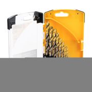 Набор сверл по металлу, 1-10 мм, Р6М5К8-TiN, Golden Tip, 10 шт Denzel