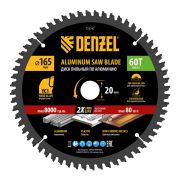 Пильный диск по алюминию ф165 х 20 мм, 60 зубьев Denzel