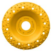 Чашка твёрдосплавная зачистная,125 мм, Плоская, крупное зерно #8// Denzel