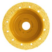 Чашка твёрдосплавная зачистная,125 мм, Плоская, среднее зерно #16// Denzel