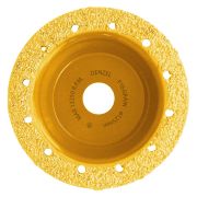 Чашка твёрдосплавная зачистная,125 мм, Наклонная, среднее зерно #16 Denzel