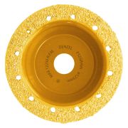 Чашка твёрдосплавная зачистная,125 мм, Плоская, мелкое зерно #32// Denzel
