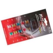 Предохранитель флажковый MICRO без ножек 5А-30А для япон. авто из 10шт с пинцетом блистер FC267