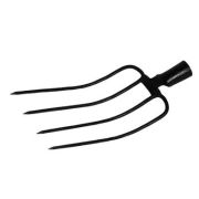 Вилы навозные черные сталь, рельсовая сталь, без черенка