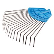 Грабли веерные металл. пластинчатые, на пласт.основе, 20 зуб, без черенка