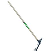 Грабли витые зубья, 12 зуб. Амбидекстр, рельсовая сталь, с черенком 1200мм