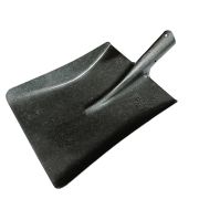 Лопата совковая прямоугольная Американского типа, рельсовая сталь, 235*295*395мм, без черенка