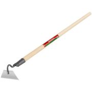 Мотыга с черенком, прямая 120мм, нерж. сталь