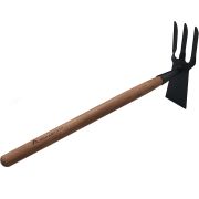Мотыжка с рыхлителем Амбидекстр МКП 3-1 с деревянной ручкой 350мм