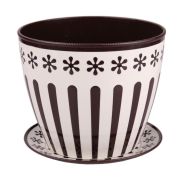 Горшок для цветов Валенсия 3,4л коричнево-сл.кость, (Альтернатива) м4601