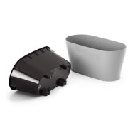 Горшок для цветов Лея 4л серый, двойной м8591