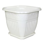 Горшок для цветов Лозанна 3л двойной белый, (Альтернатива) м1615