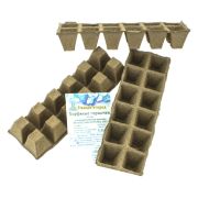Горшочек торфяной квадратный 50*50 (набор 12шт)