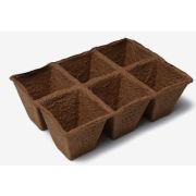 Горшочек торфяной квадратный Умный Огород 90*90 (набор 18 шт)