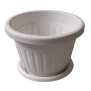 Кашпо «Сильвер» ЭКО, D23, 4л белый (Радиан)