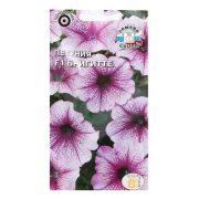 Семена цветов Петуния Бригитте F1 (низкорослая, многоцветковая, св-розовая с темн.прожил) (Евро, 10)