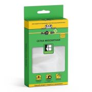 Сетка москитная с крепежом для оконных проемов 1,5*1,5м, в пакете, белая, Nadzor/20