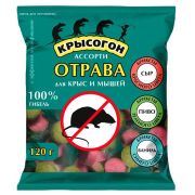 Средство от грызунов (родентицид) «Эфа-ПРОФИ» Крысогон, брикеты (ассорти: сыр, пиво, ваниль) (120 г)