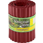 Бордюрная лента Комфорт 15 см красная (9 м)