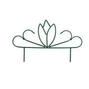 Заборчик садовый «Бутон» 0,45х0,75м (5 секций, в сборе 375см)