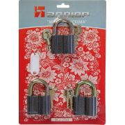 Замок навесной Аллюр ВС2-27х3 МАСТЕР КЛЮЧ компл.3 шт.