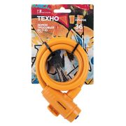 Замок трос Авангард ВС-Т10 (10*1000мм) Техно в ассортименте, ключ