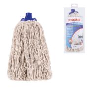 Насадка МОП веревочная для швабры, крепление еврорезьба, хлопок, ворс 26см, 165г, ЛАЙМА, 601489