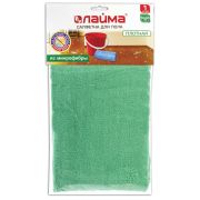 Тряпка для мытья пола из микрофибры, СУПЕР ПЛОТНАЯ 50*60см, зеленая, LAIMA