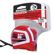 Рулетка 3м*16мм Монтажник, автостоп (двухсторонняя)