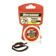 Рулетка 3м*19мм Монтажник, автостоп-трещотка