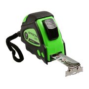 Рулетка 5м*25мм EFFECTA Nylon, магнит, автостоп, нейлон, белое полотно